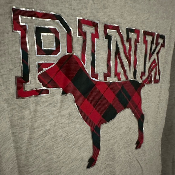 Victoria’s Secret Pink Pocket Plaid T-shirt - Picture 5 of 5